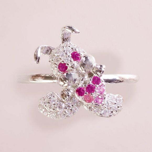 RARE Bunny Heart Ring, 925 Sterling Silver Charmed Aroma 2018 - Picture 6 of 9